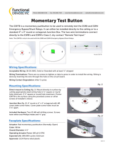 Momentary Test Button - Functional Devices, Inc.