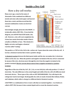 Dry Cell Battery: How It Works - Components & Reactions