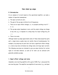 Non-ideal op-amps
