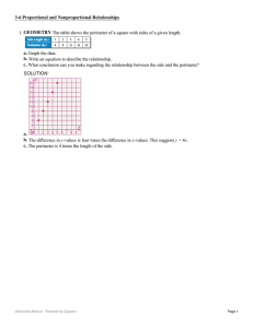 Proportional Relationships: eSolutions Manual Example
