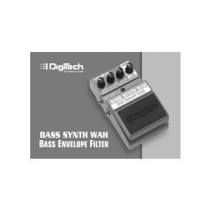 Bass Synth Wah Manual - V