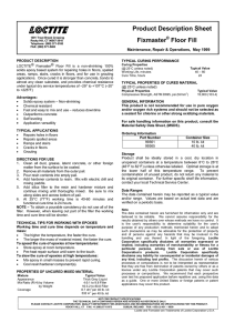 Product Description Sheet