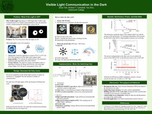 Visible Light Communication in the Dark