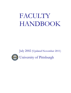 Faculty Handbook - Office of the Provost
