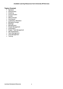 Topics Covered: