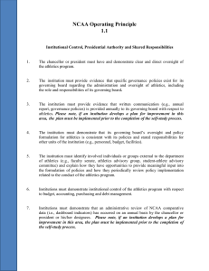 NCAA Operating Principle 1.1