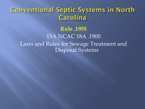 Conventional Septic Systems in North Carolina