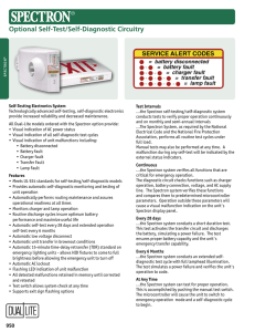 Optional Self-Test/Self-Diagnostic Circuitry