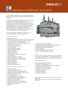 Prolec GE Substation Transformers Datasheet