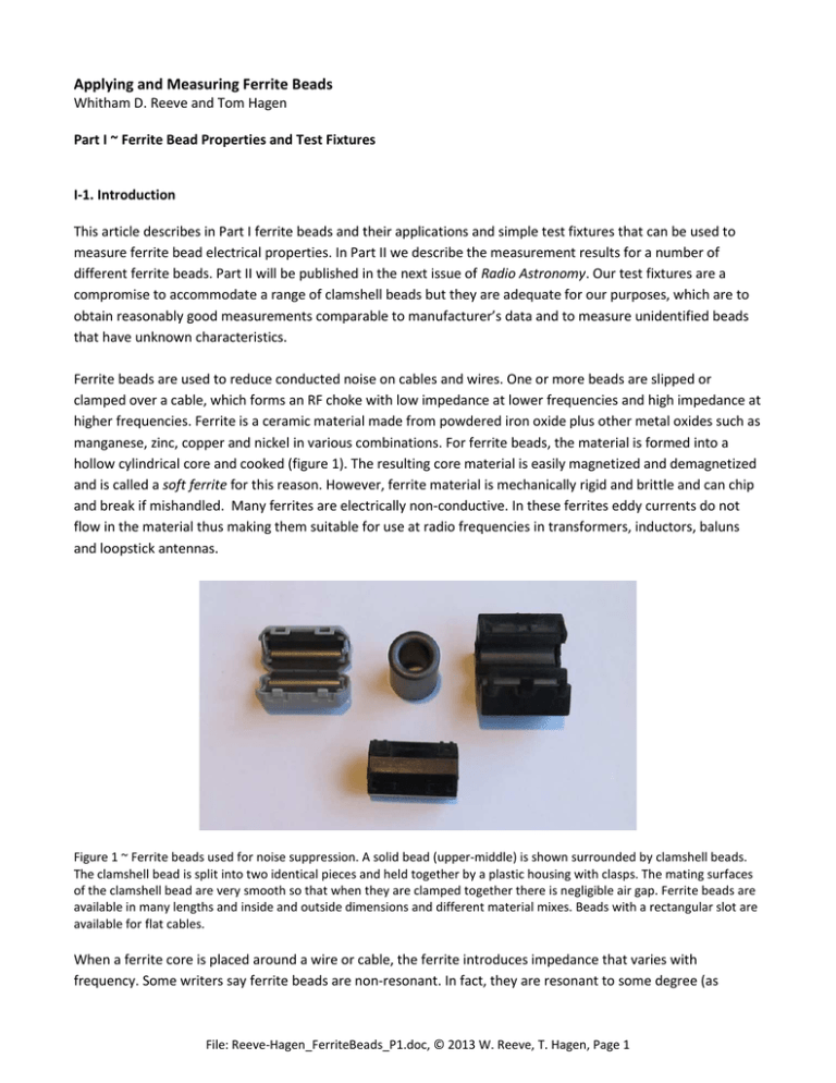 Applying and Measuring Ferrite Beads