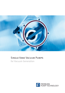 Single-Vane Vacuum Pumps