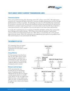 Facts About Direct Current Transmission Lines