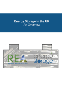 Energy Storage in the UK An Overview