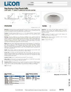 Deep Housing w/ Deep Phenolic Baffle