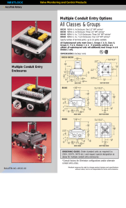 AccuTrak 8000 - Multiple Conduit Entry Options
