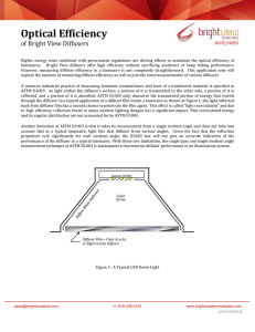 Optical Efficiency - Bright View Technologies