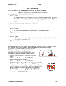 Physics Doppler Effect