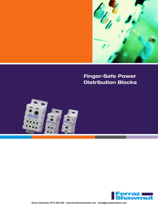 Finger-Safe Power Distribution Blocks