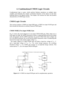 4. Combinational CMOS Logic Circuits