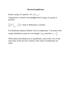 Thermal Equilibrium: Kinetic Energy & Temperature
