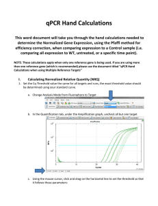 qPCR Hand Calculations: Normalized Gene Expression Guide