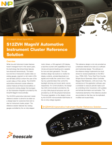 S12ZVH Automotive Instrument Cluster Reference Solution
