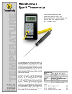 Microtherma 2 Type K Thermometer