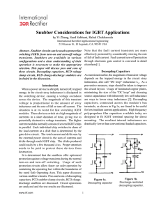 Snubber Considerations for IGBT Applications