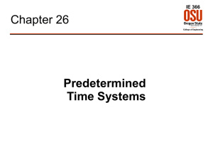Predetermined Time Systems