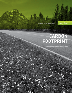 carbon footprint - Asphalt Pavement Alliance