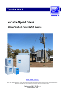 Drives on SWER Supplies