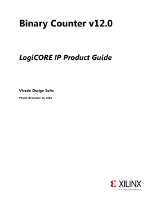 Binary Counter v12.0 Product Guide