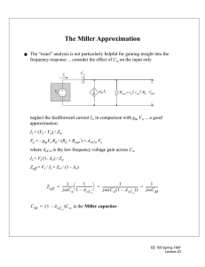 The Miller Approximation