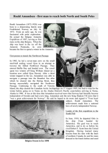 Roald Amundsen - first man to reach both North and South Poles