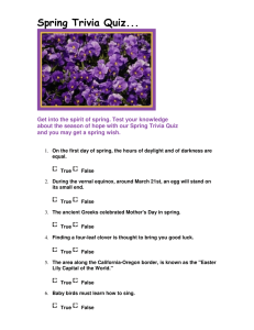 Spring Trivia Quiz: Test Your Knowledge of Spring!