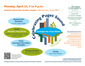 C ele b rating Puget Sound - Antioch University Seattle
