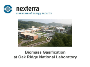 Biomass Gasification at Oak Ridge National Laboratory