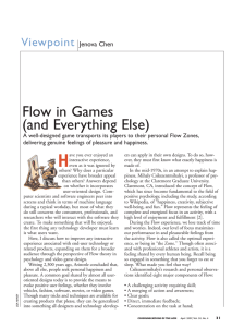 Flow in Games (and Everything Else)