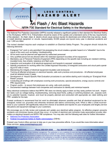 Arc Flash / Arc Blast Hazards