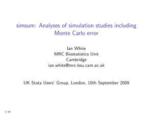 simsum: Analyses of simulation studies including Monte