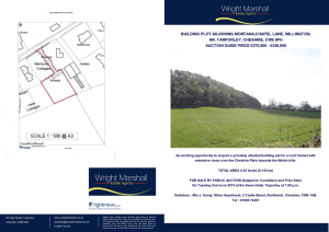 building plot adjoining montana,chapel lane, willington, nr. tarporley