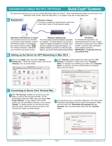 Networking Instructions for Mac OS X