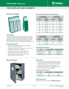 fuse displays and cabinets