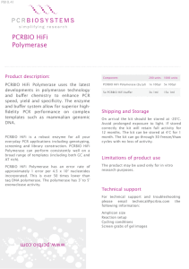 PCRBIO HiFi Polymerase