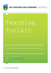 Effect of Assessment on Learning
