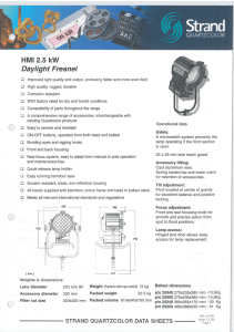 HMI 2.5 kW - Theatrecrafts.com