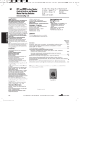 5C EFS and EDS Factory Sealed Control Devices and Manual Motor