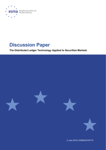 Discussion Paper - ESMA