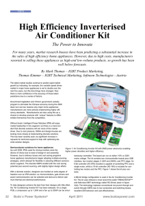 High Efficiency Inverterised Air Conditioner Kit