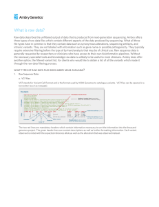 What is raw data?